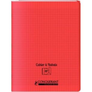 Achetez Piqûre 96 pages couverture polypropylène avec 2 rabats format 24x32 cm seyes rouge 4001040..