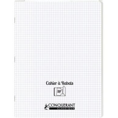 Achetez Piqûre 96 pages couverture polypropylène avec 2 rabats, format 24x32 cm, quadrillé 5x5, i..