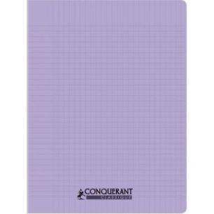 Achetez Piqûre 96 pages CONQUERANT, 24x32 cm, seyès, couv PP lilas 100902185 CONQUERANT HAMELIN pa..