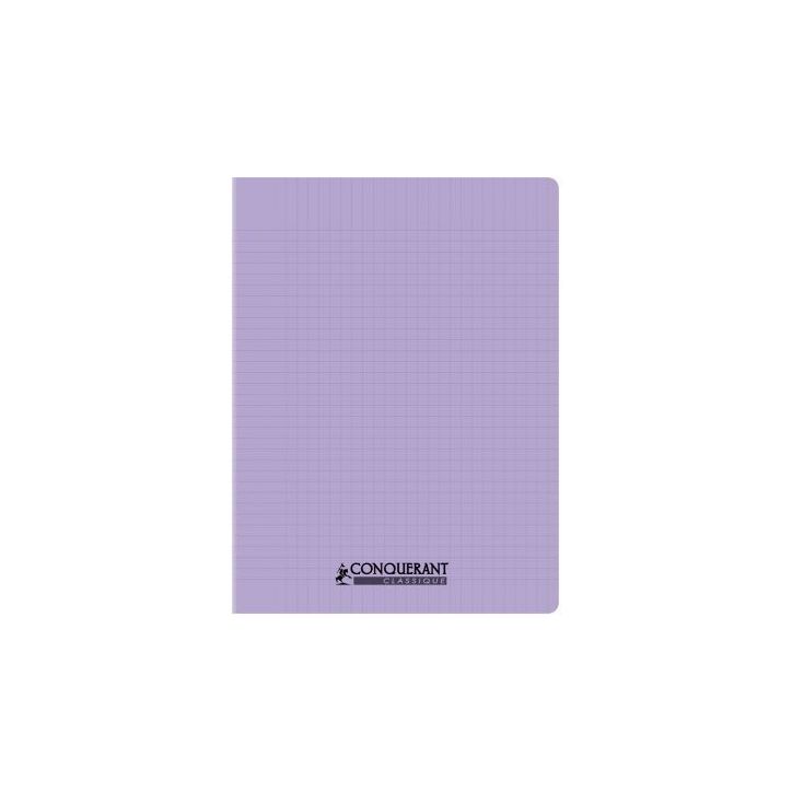Piqûre 96 pages CONQUERANT, 24x32 cm, seyès, couv PP lilas 100902185 CONQUERANT HAMELIN