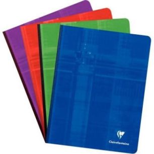 CLAIREFONTAINE Cahier reliure brochure 17x22 cm 192 pages grands carreaux Séyès papier 90g CLAIREFONTAINE Cahier reliure brochure 17x22 cm 192 pages grands carreaux Séyès papier 90g