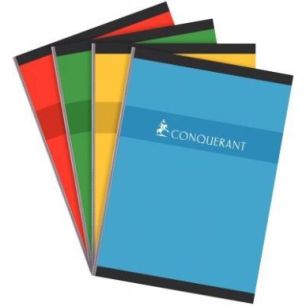 Achetez CONQUERANT C7 Cahier reliure brochure grand format 21x29,7cm 192 pages 70g petits carreaux 5..