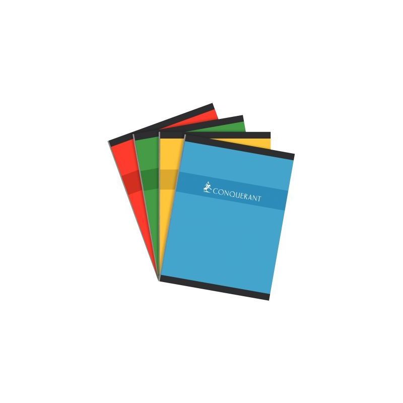Achetez CONQUERANT C7 Cahier reliure brochure 24x32cm 192 pages 70g grands carreaux Séyès pas cher..