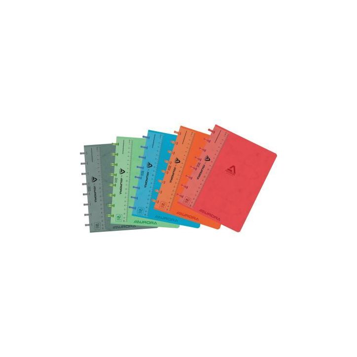 Cahier toilé LIN-EX ADOC SYSTEMS 144 pages 90g, quadrillé 5x5, format A5 3845.748 AURORA