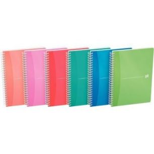 Achetez Cahier à reliure intégrale MY COLOURS, couverture en polypropylène, 180 pages format A5, ..