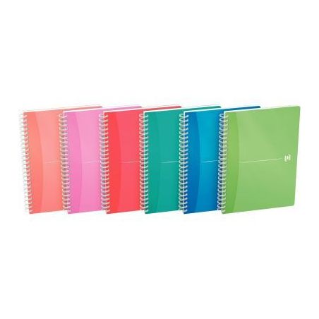 Achetez Cahier à reliure intégrale MY COLOURS, couverture en polypropylène, 180 pages format A5, ..