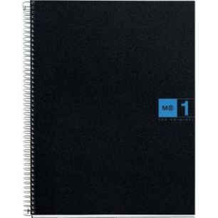 Achetez NOTEBOOK MIQUELRIUS format A5, 80 feuilles 70g, quadrillé 5x5, couverture PP noir, intérie..