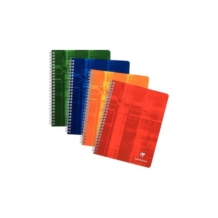 Cahier à reliure intégrale 100 pages 17x22 cm quadrillé 5x5 8722C CLAIREFONTAINE