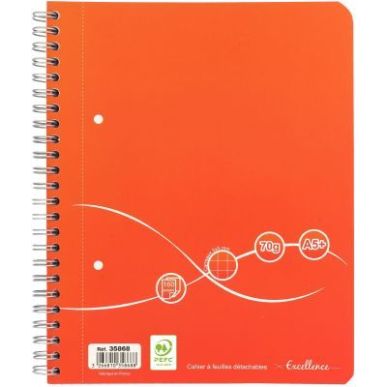 Achetez Cahier à reliure intégrale Excellence 160 pages, format A5+, quadrillé 5x5, papier 70g 40..
