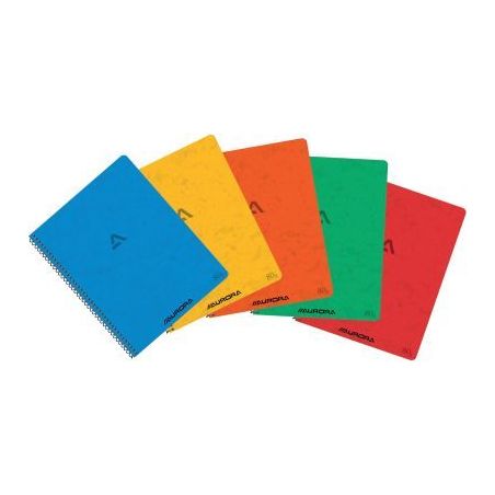 Achetez Cahier spiralé 120 pages 80g, quadrillé 5x5, format A5, coloris assortis 2160KQ5 AURORA pa..