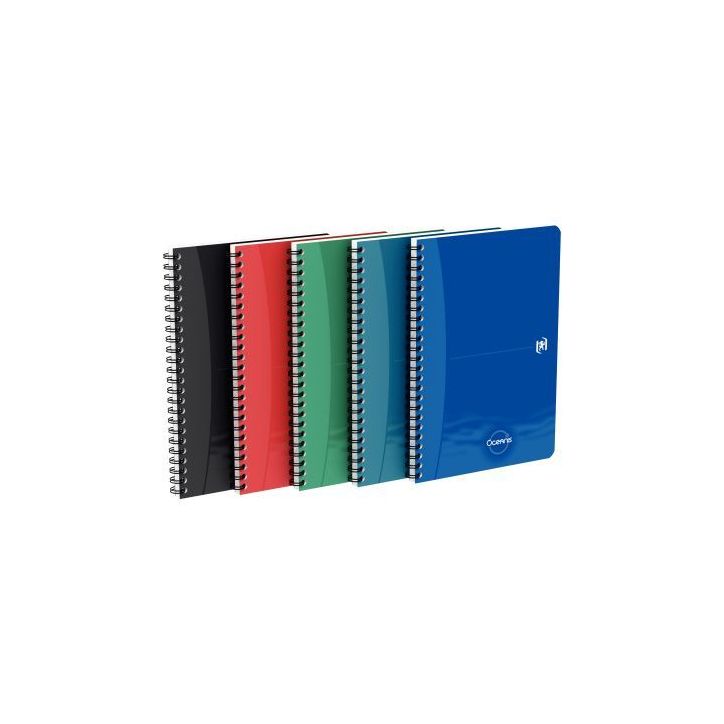 Cahier à reliure intégrale OXFORD OCEANIS 180 pages, format A5, quadrillé 5x5 400178650 OCEANIS HAMELIN