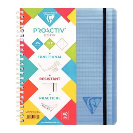 Achetez Cahier-trieur à reliure intégrale PROACTIV'BOOK LINICOLOR, 180 pages, format A5+, quadri..