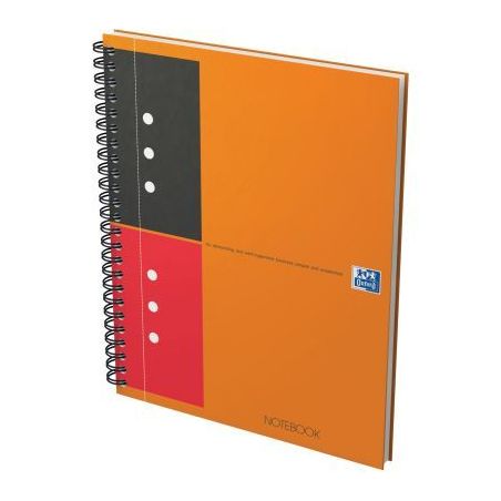 Achetez Cahier à reliure intégrale NOTEBOOK format A5+ ligné 6 mm, 160 pages perforées 100102680..