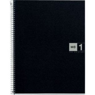 Achetez NOTEBOOK MIQUELRIUS format A5, 80 feuilles 70g, quadrillé 5x5, couverture PP noir, intérie..