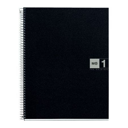 Achetez NOTEBOOK MIQUELRIUS format A5, 80 feuilles 70g, quadrillé 5x5, couverture PP noir, intérie..
