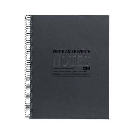 Achetez NOTEBOOK MIQUELRIUS format A4, 120 feuilles 80g, quadrillé 5x5, couverture carton recyclé ..