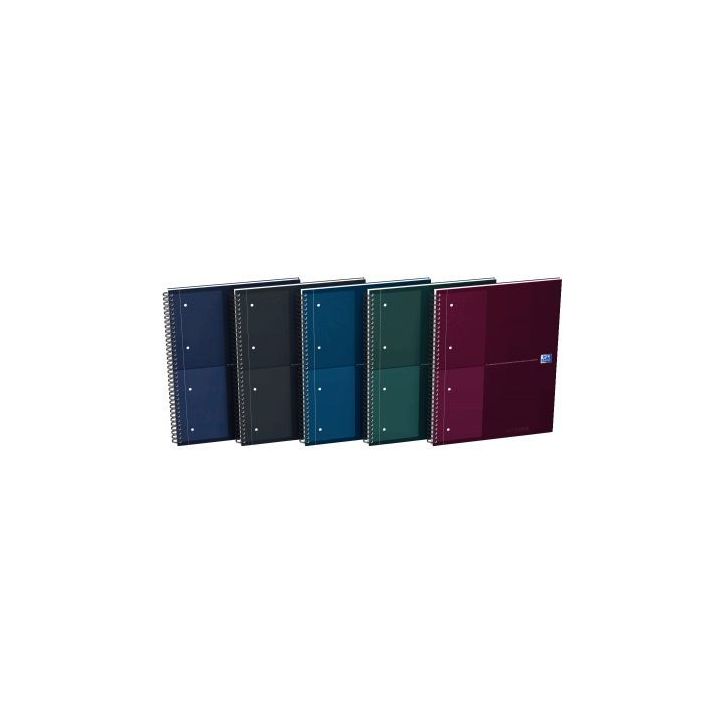 Cahier à reliure intégrale NOTEBOOK Collector format A4+ quadrillé 5x5, 160 pages perforées 400189300 OXFO(...)