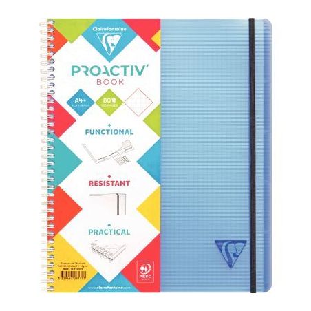 Achetez Cahier-trieur à reliure intégrale PROACTIV'BOOK LINICOLOR, 160 pages, format A4+, quadri..