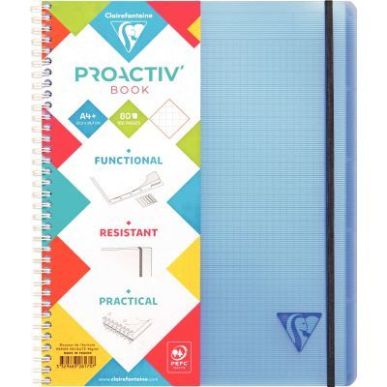 Achetez Cahier-trieur à  reliure intégrale PROACTIV'BOOK LINICOLOR, 160 pages, format A4+, quadri..