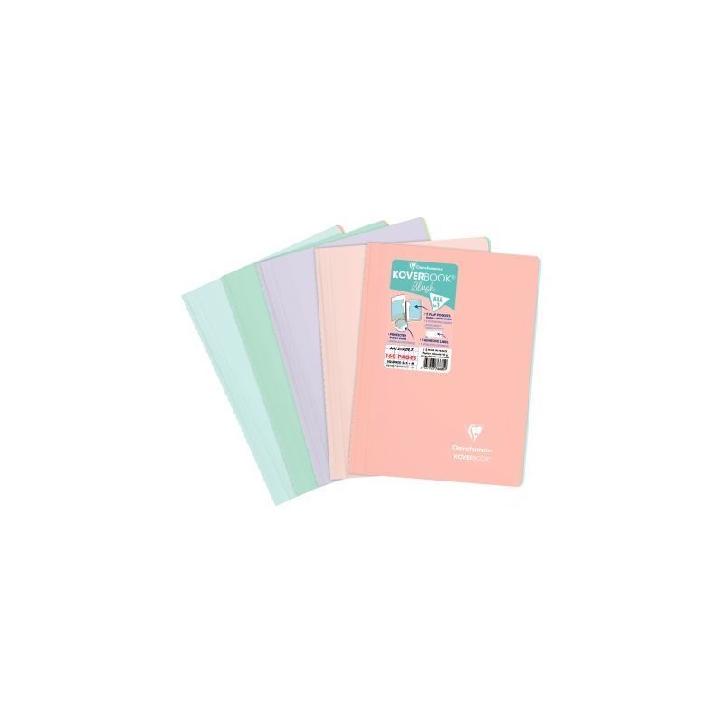 Achetez CAH KOVER BOOK BLUSH SPIR A4 5X5 CLF376681C pas cher sur Ma Rentrée Scolaire