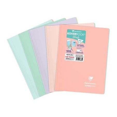 Achetez CAH KOVER BOOK BLUSH SPIR A4 5X5 CLF376681C pas cher sur Ma Rentrée Scolaire