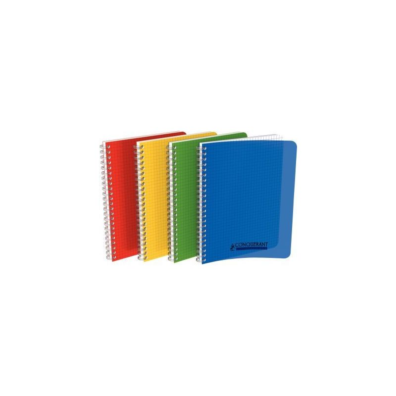Achetez Cahier spirale 21x29,7cm 100 pages petits carreaux 5x5 90g. Couverture polypro assortie pas .. Achetez Cahier spirale 21x29,7cm 100 pages petits carreaux 5x5 90g. Couverture polypro assortie pas ..