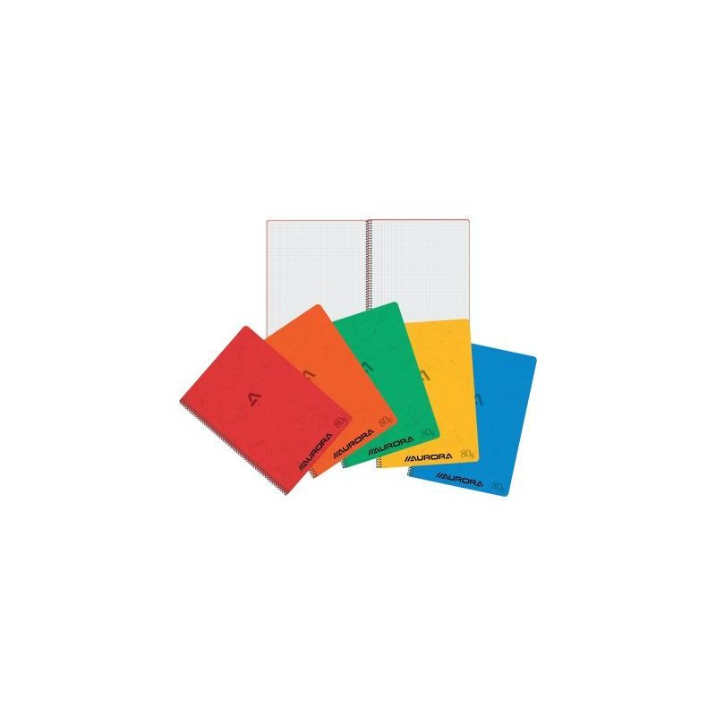 Achetez Cahier spiralé 120 pages 80g, quadrillé 5x5, format A4, coloris assortis 2960KQ5 AURORA pa.. Achetez Cahier spiralé 120 pages 80g, quadrillé 5x5, format A4, coloris assortis 2960KQ5 AURORA pa..