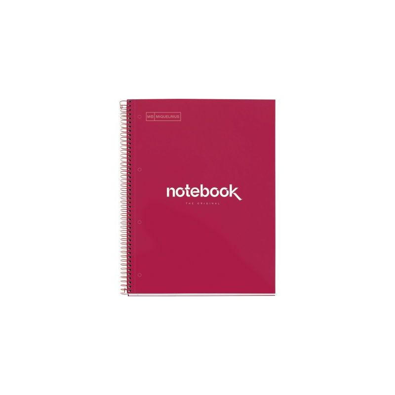 Achetez NOTEBOOK MIQUELRIUS format A4, 80 feuilles 90g, quadrillé 5x5, couverture carton rigide rou.. Achetez NOTEBOOK MIQUELRIUS format A4, 80 feuilles 90g, quadrillé 5x5, couverture carton rigide rou..