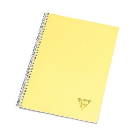 Achetez CLAIREFONTAINE LINICOLOR cahier spirale couverture polypro 180 pages A4 grands carreaux pas ..