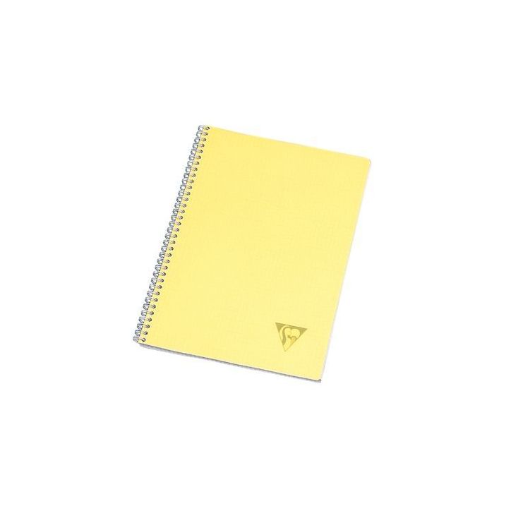 CLAIREFONTAINE LINICOLOR cahier spirale couverture polypro 180 pages A4 grands carreaux