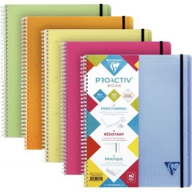 Achetez Cahier-trieur à reliure intégrale PROACTIV'BOOK LINICOLOR, 160 pages, format A4+, seyès 3..