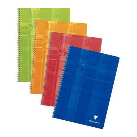 Achetez CLAIREFONTAINE Cahier reliure spirale 21x29,7 cm 100 pages grands carreaux papier 90g pas ch..