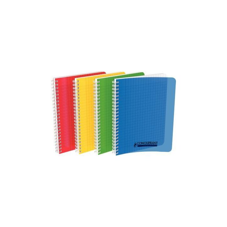 OXFORD Cahier spirale LAGOON A4 100 pages 90g Seyès. Couverture polypro assorties