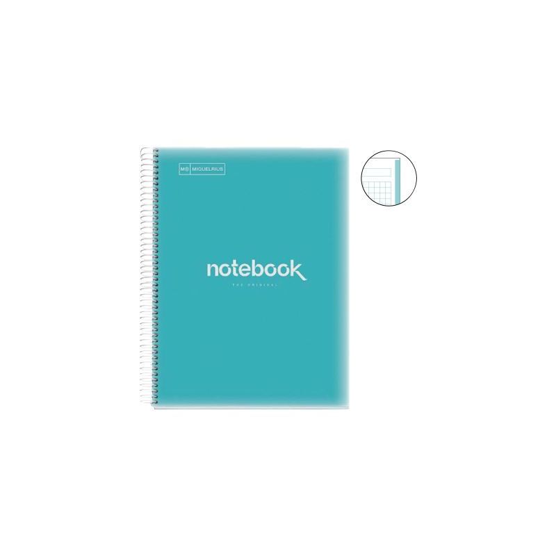 Achetez NOTEBOOK MIQUELRIUS format A4, 80 feuilles 90g, quadrillé 5x5, couverture PP bleu ciel MR46.. Achetez NOTEBOOK MIQUELRIUS format A4, 80 feuilles 90g, quadrillé 5x5, couverture PP bleu ciel MR46..