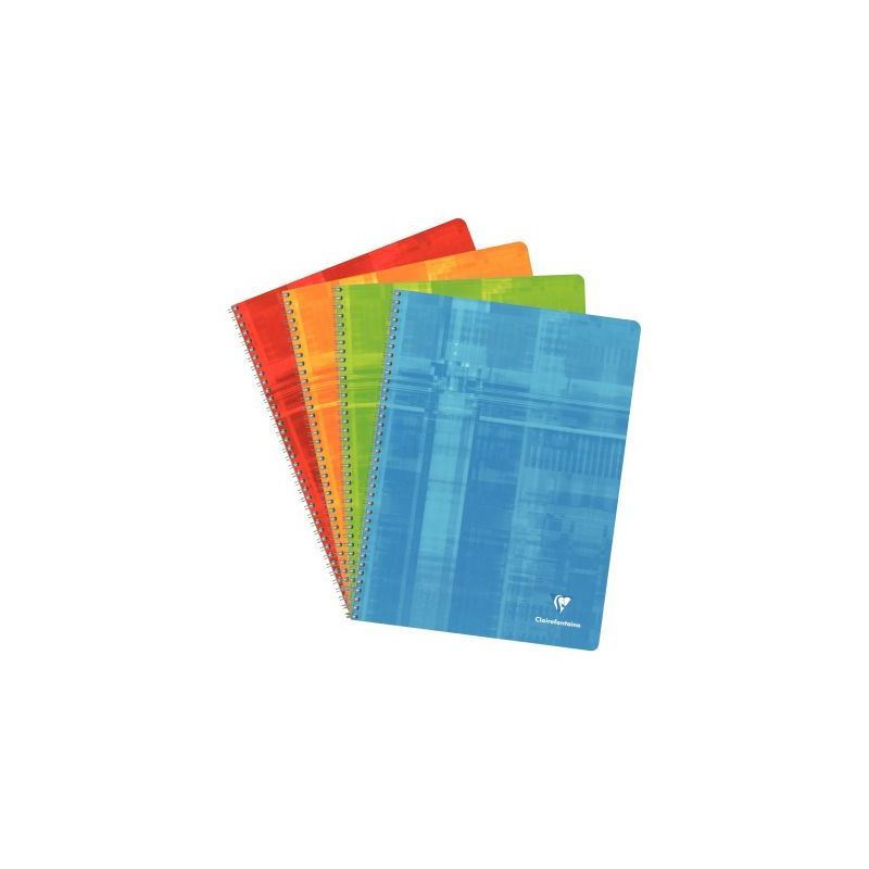 Achetez CLAIREFONTAINE Cahier reliure spirale 24x32 cm 100 pages grands carreaux papier 90g pas cher..