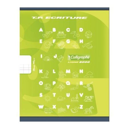 Achetez Piqûre 32 pages 17x22 cm, double ligne 4 mm interligne et verticale / uni, papier 90g 10850..