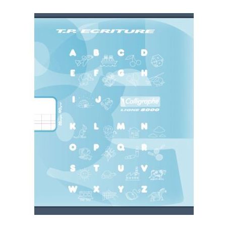 Achetez Piqûre 32 pages 17x22 cm, double ligne 3 mm interligne et verticale / uni, papier 90g 10850..