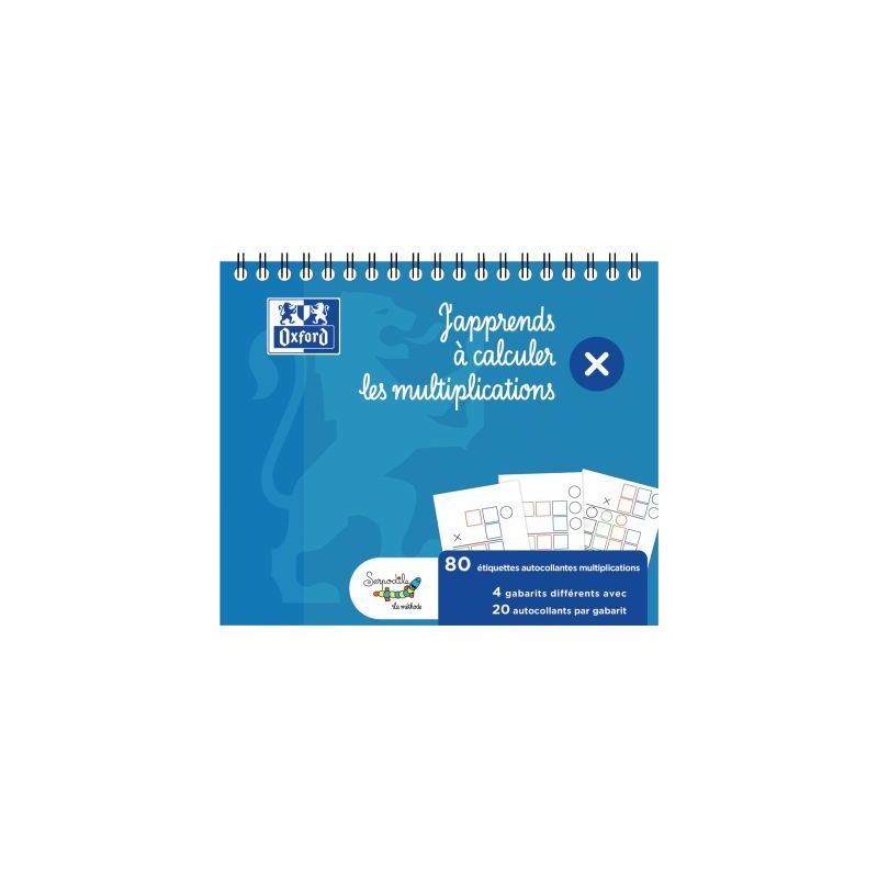 Achetez Bloc de gabarits de multiplications, 80 étiquettes 400194406 OXFORD SERPODILE pas cher sur .. Achetez Bloc de gabarits de multiplications, 80 étiquettes 400194406 OXFORD SERPODILE pas cher sur ..