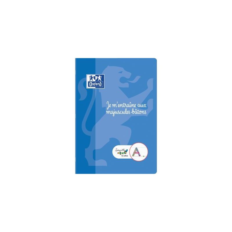 Achetez Cahier d'écriture DYS format A4, 48 pages, lettres majuscules bâtons 400185633 OXFORD SERP..