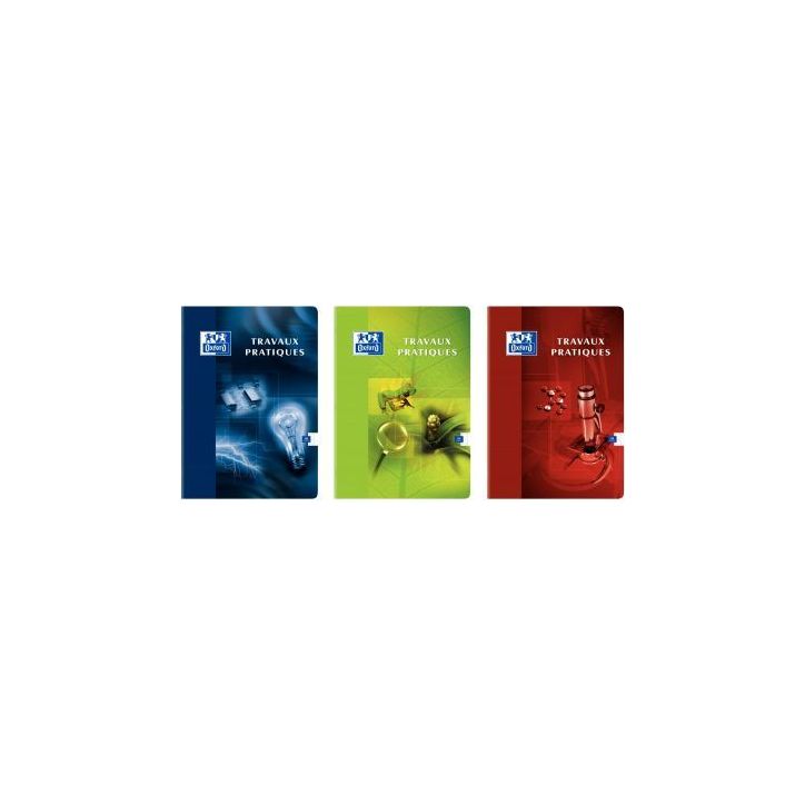 Cahier de travaux pratiques piqûre 80 pages ( 40 pages seyes + 40 pages dessin 120 g ) 21x29,7 cm 100105661 H