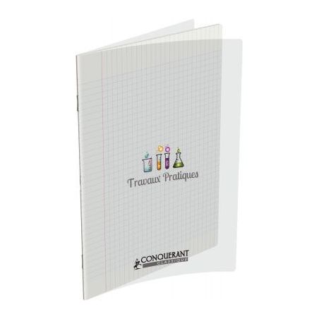 Achetez Cahier de travaux pratiques, piqûre 96 pages (48 pages seyès 90g + 48 pages dessin) 21x29,..