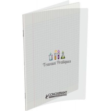 Achetez Cahier de travaux pratiques, piqûre 96 pages (48 pages seyès 90g + 48 pages dessin) 21x29,..