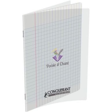 Achetez Cahier de poésie et chant, piqûre 48 pages (24 pages seyès 90g + 24 pages dessin 120g) 17..