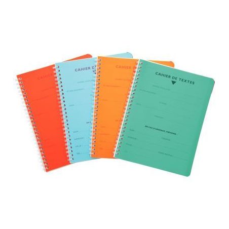 Achetez Cahier de texte, 17x22 cm, séyès Reliure intégrale, 124 pages, blanc, 90g 458460C CLAIREF..