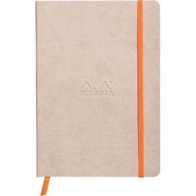 Achetez Carnet 160 pages RHODIARAMA format A5, ligné, couverture souple en simili cuir, ivoire 1174..