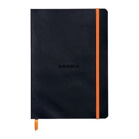 Achetez Carnet 160 pages RHODIARAMA format A5, 5x5, couverture souple en simili cuir, noir 117817C R..