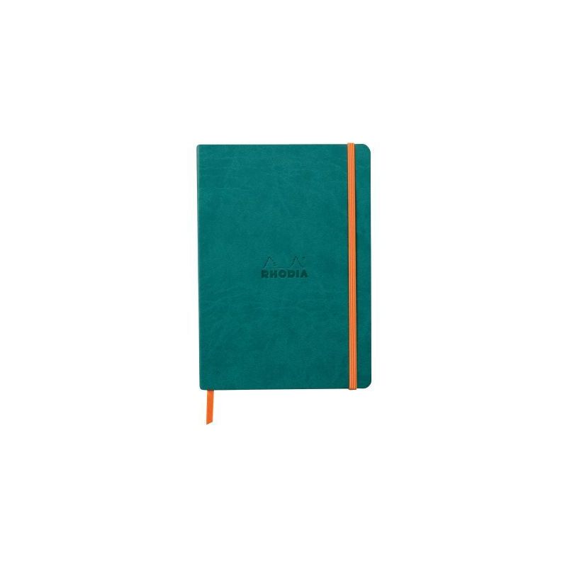 Achetez Carnet 160 pages RHODIARAMA format A5, ligné, couverture souple en simili cuir, bleu paon 1.. Achetez Carnet 160 pages RHODIARAMA format A5, ligné, couverture souple en simili cuir, bleu paon 1..