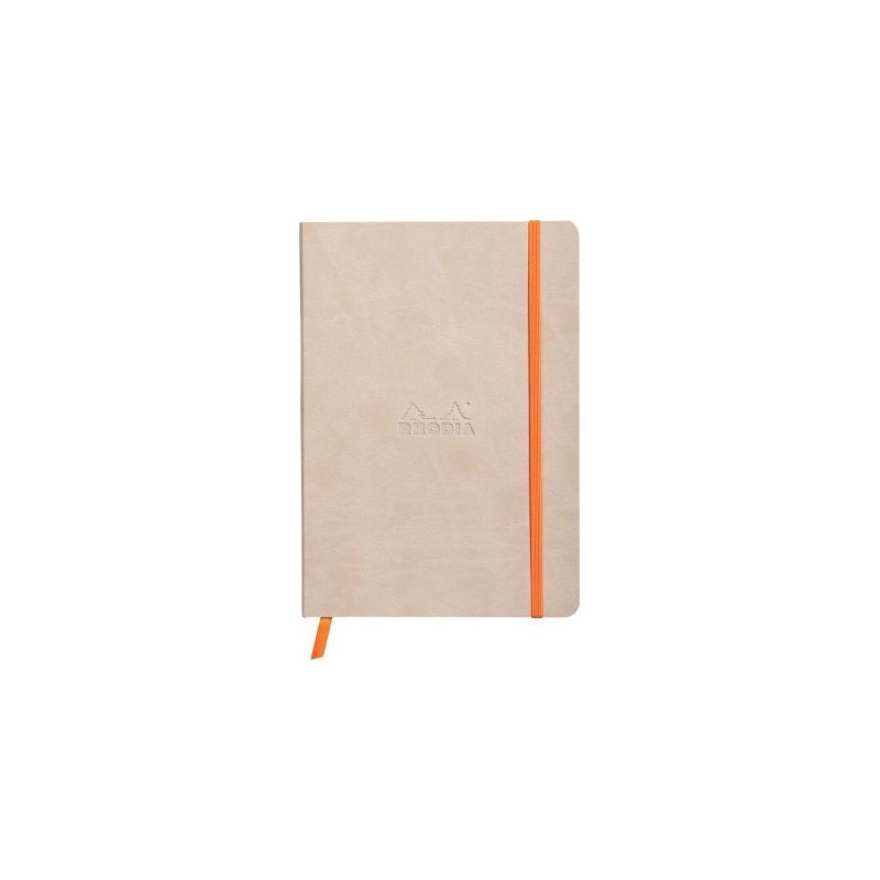 Achetez Carnet 160 pages RHODIARAMA format A5, dot (pointillés), couverture souple en simili cuir, ..