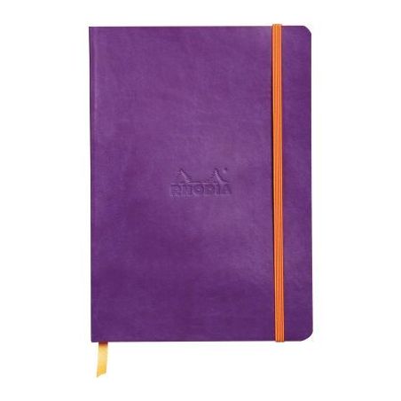 Achetez Carnet RHODIARAMA format A5 160 pages, ligné, couverture souple en simili cuir, violet 1174..