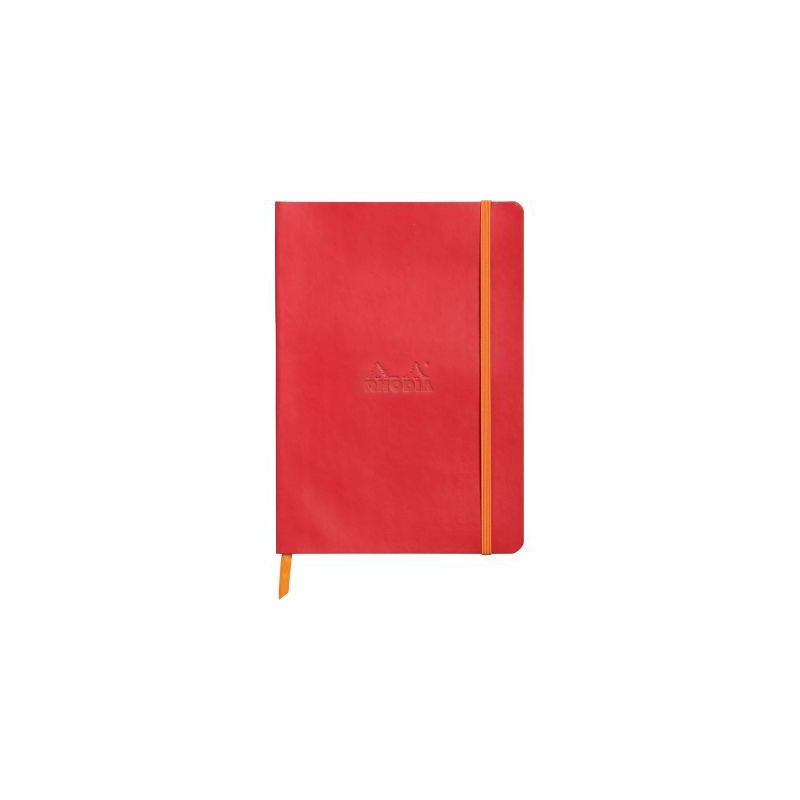 Achetez Carnet 160 pages RHODIARAMA format A5, 5x5, couverture souple en simili cuir, rouge coquelic.. Achetez Carnet 160 pages RHODIARAMA format A5, 5x5, couverture souple en simili cuir, rouge coquelic..